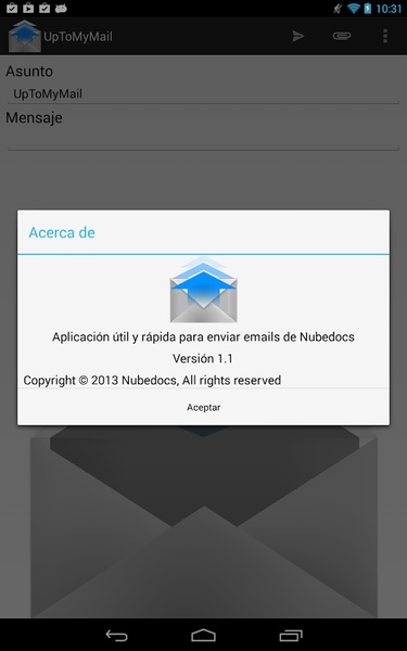 UpToMyMail - Preview 2