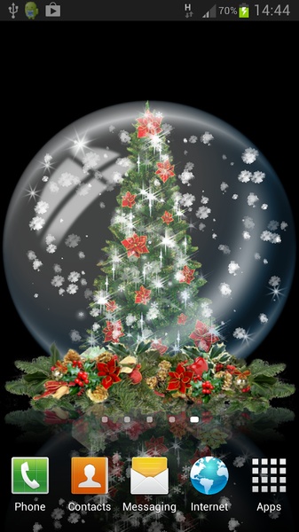 Globe Christmas Tree Live Wallpaper - Preview 8