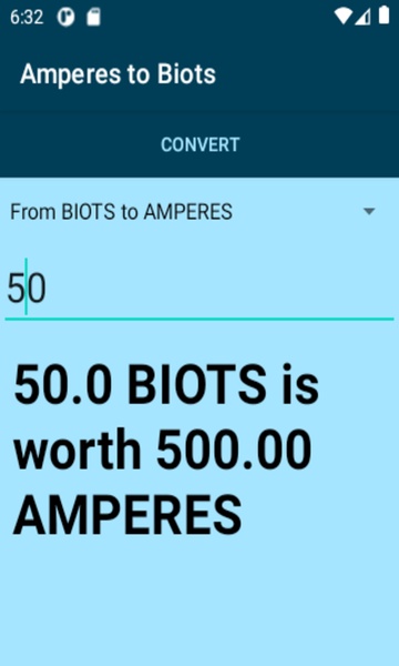 Amperes to Biots converter - Preview 1