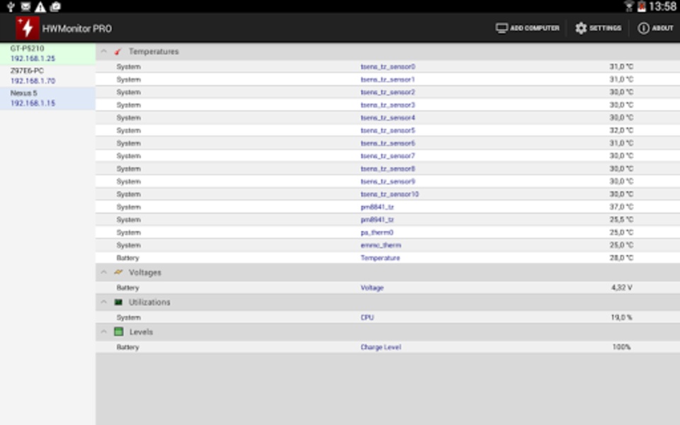 HWMonitor PRO - Preview 1