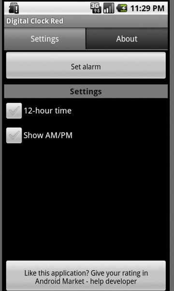 Digital Clock Red - Preview 1