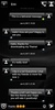 SMS Theme Dusk Black messages screenshot 7