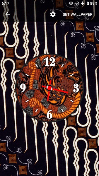 Batik Clock Live Wallpaper - Preview 3