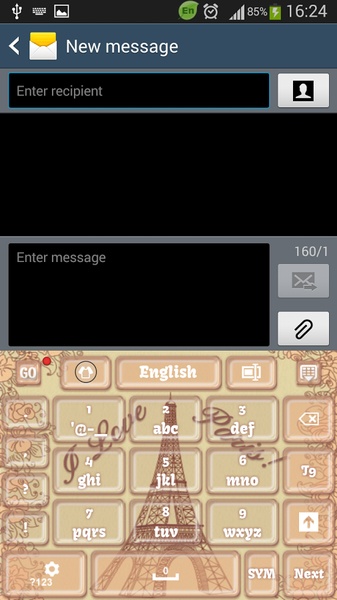GO Keyboard Paris Theme - Preview 10