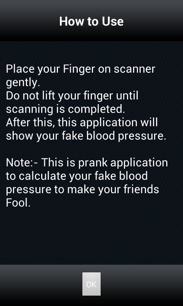 Fingerprint Blood Pressure Calculator Prank - Preview 1