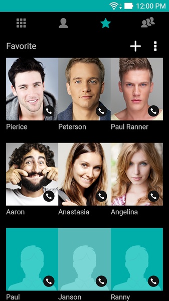 ASUS Contacts Theme - Dark - Preview 1