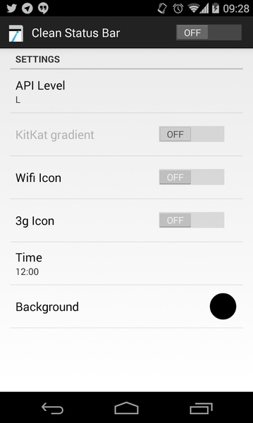 Clean Status Bar - Preview 1