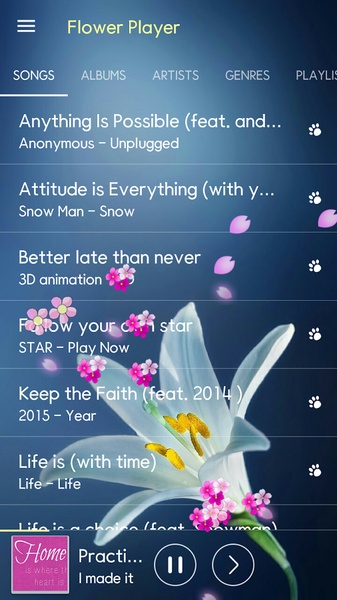 Flower Music Player - Preview 2