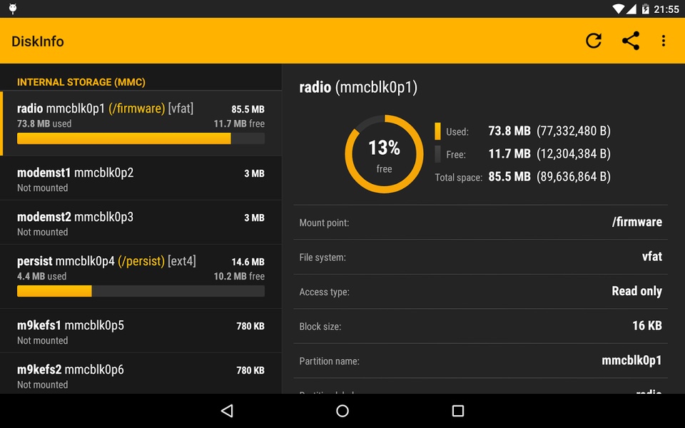 DiskInfo - Preview 3