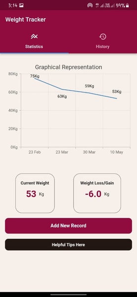 Blossoms Weight tracker - Preview 1