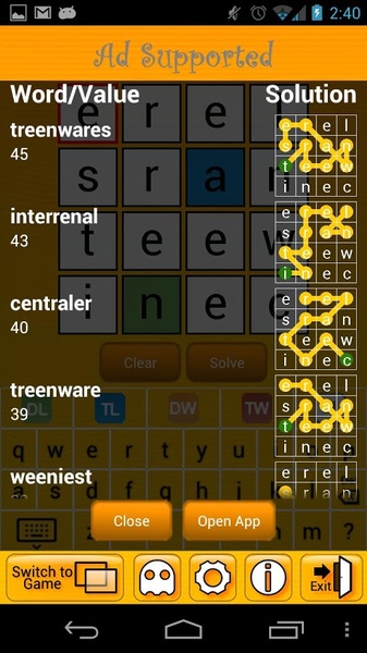 Ruzzle & Scramble Cheat - Preview 1