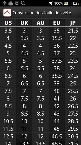 Clothing Sizes - Preview 2