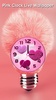 Pink Clock Live Wallpaper screenshot 1