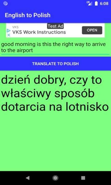 English to Polish Translator - Preview 3