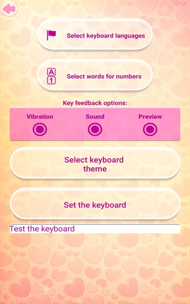 Glitter Heart Keyboard - Preview 2