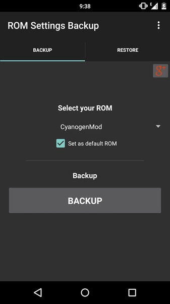 ROM Settings Backup [BETA] - Preview 2