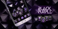 Black Purple GO Launcher Theme screenshot 1
