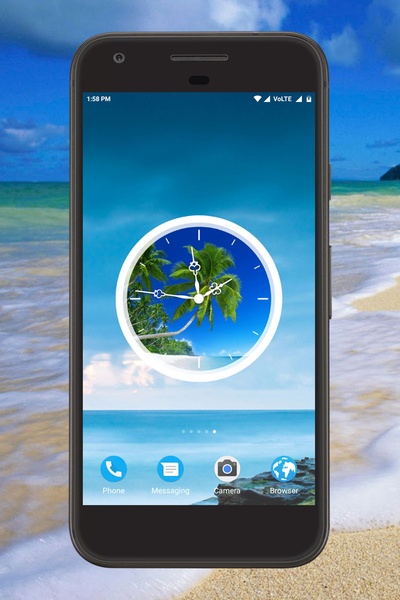 Beach Clock Live Wallpaper - Preview 3