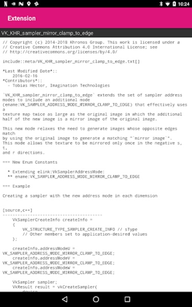OpenGL Extensions Viewer - Preview 3