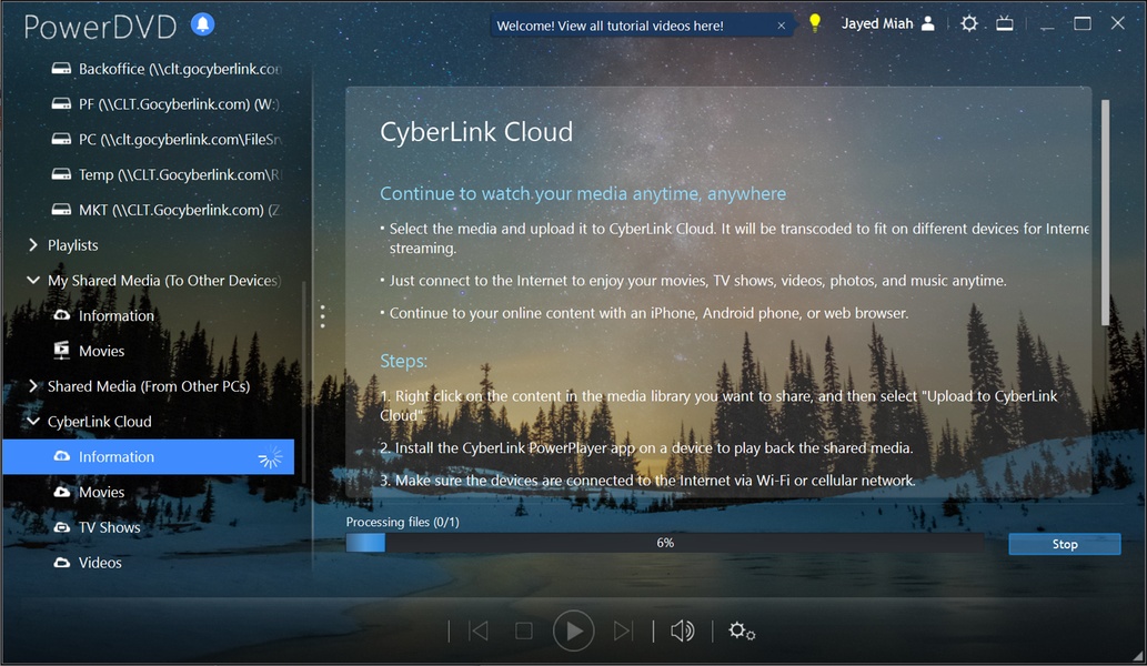 Cyberlink Powerdvd สำหรับ Windows - ดาวน์โหลดมันจาก Uptodown ได้ฟรี