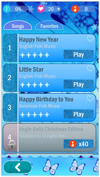 Blue butterfly Piano Tiles 3 - Preview 6