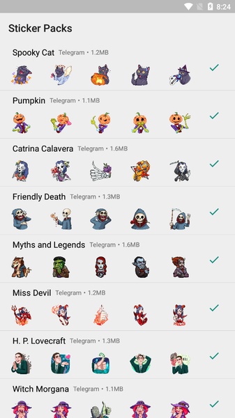 Stickers for WA - Halloween - Preview 1