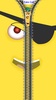 Zipper Lock Screen Yellow screenshot 3