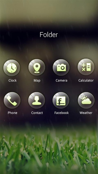 Green GOLauncher EX Weather 2in1 - Preview 2