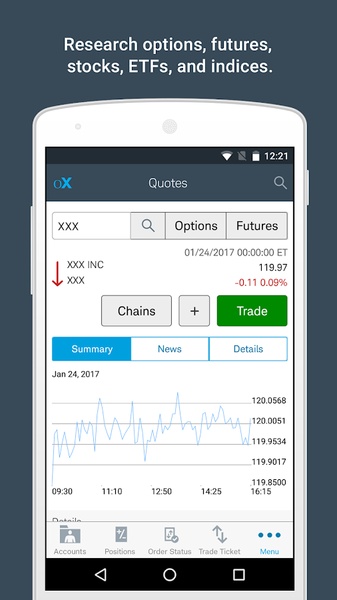 optionsXpress - Preview 3