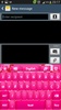 GO Keyboard Pink Flower Theme screenshot 6