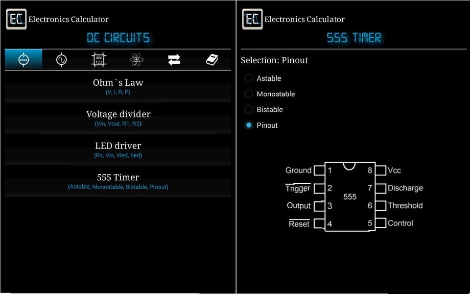 Electronics Calculator - Preview 1