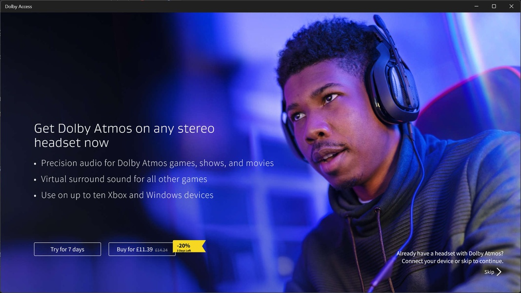 Dolby atmos discount windows 10 headphones