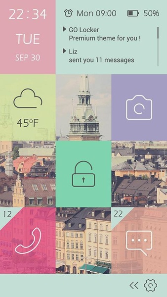 GO Locker Gridy Theme - Preview 3