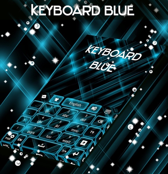 Blue Keyboard Glow GO - Preview 2