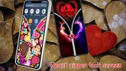 Heart Zipper Lock Screen screenshot 4