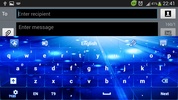GO Keyboard Glow Blue screenshot 1