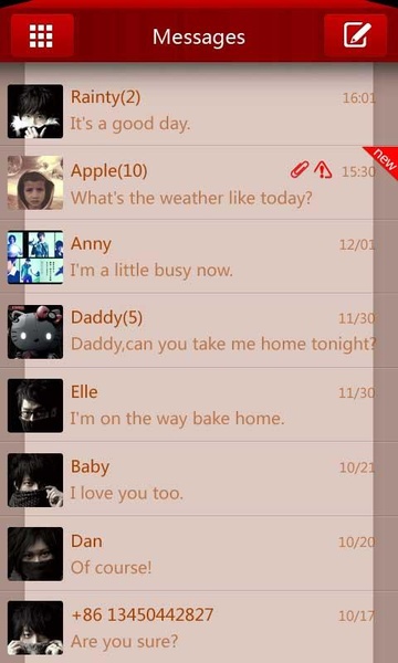 GOSMS SMS Box Theme - Preview 2