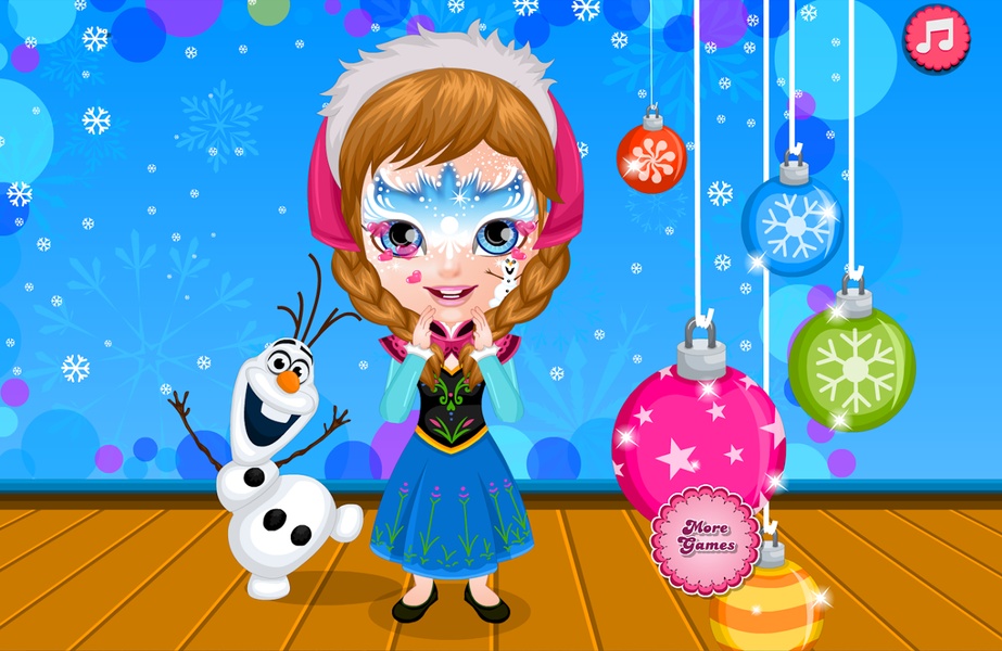 Baby Frozen Face Painting - Preview 1