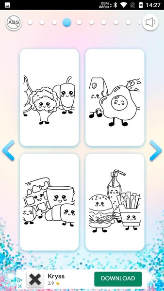 Kawaii Coloring Book Glitter - Preview 10