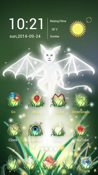 The Bat Elf GOLauncher EX Theme - Preview 4
