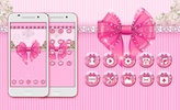 Bowtie Glitter Launcher theme: Princess Theme screenshot 1
