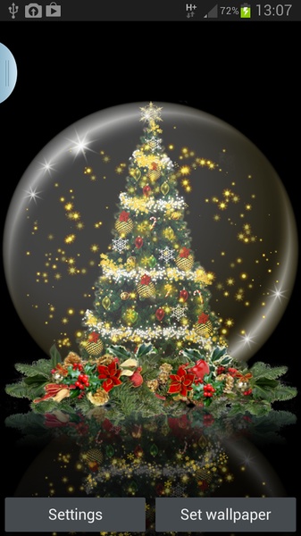 Globe Christmas Tree Live Wallpaper - Preview 6