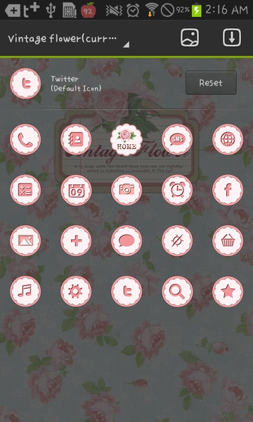 Vintage flower Go Launcher EX - Preview 1