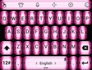 Theme x TouchPal Glitter Flower Pink screenshot 1