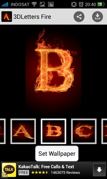 3DLetters Fire - Preview 3