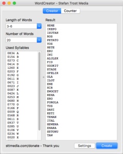 WordCreator screenshot 1