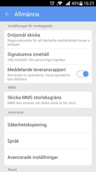 GO SMS Language Swedish - Preview 2