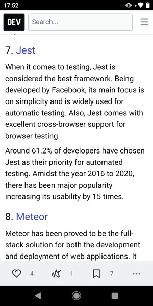 DEV Community - Preview 6