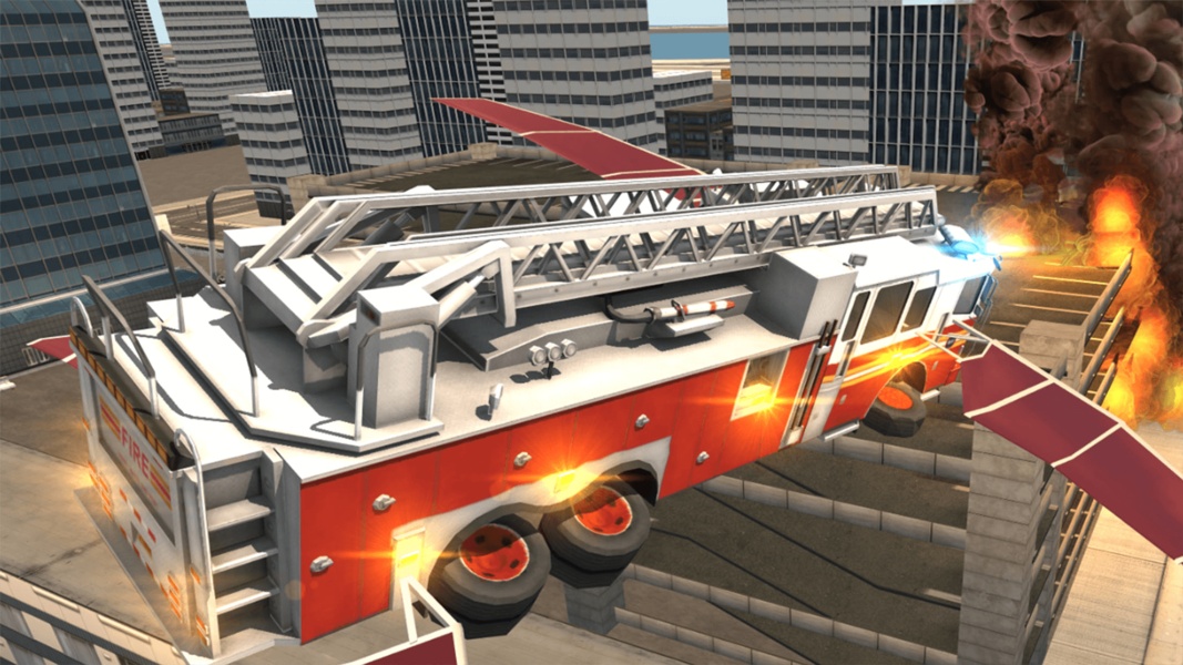 Fire Truck Flying Car - Preview 1