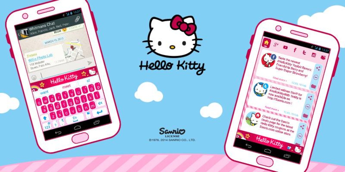 Android kitty. Клавиатура hello Kitty. Клавиатура hello Kitty на телефон. Клавиатура с Хелло Китти на телефон. Значки для приложений Хеллоу Китти.